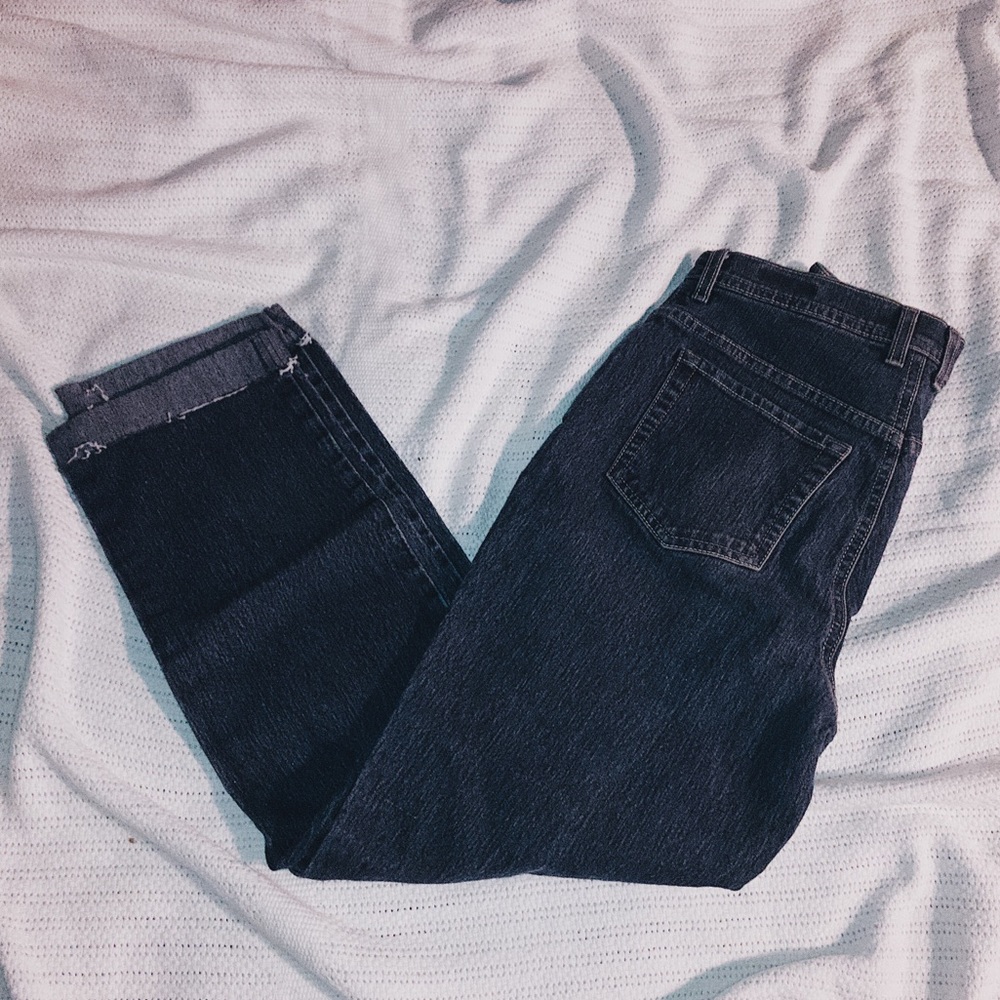 Ribbed Mom Jeans